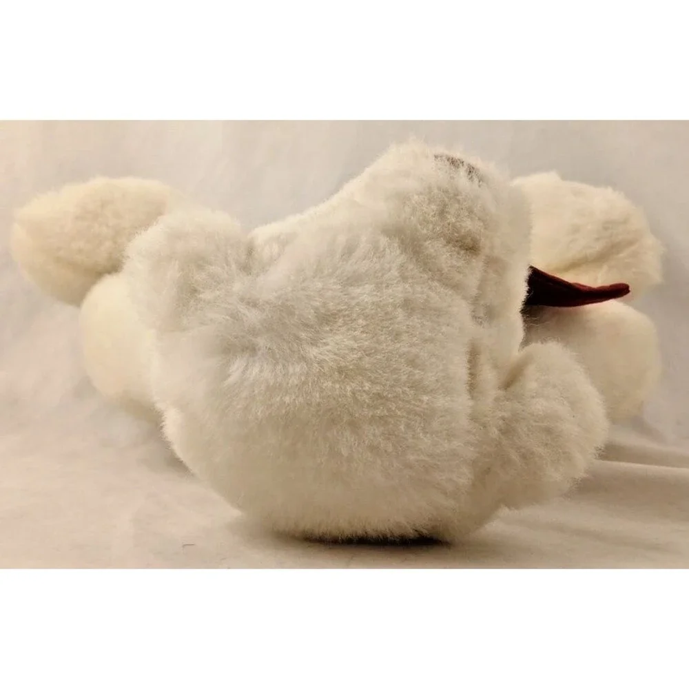 Vintage GUND Collector's Classic White Teddy Bear 1992 Brown Nose & Eyes